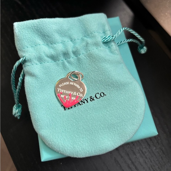 NWT Please Return to Tiffany Pink Splash Charm RARE - Picture 5 of 5